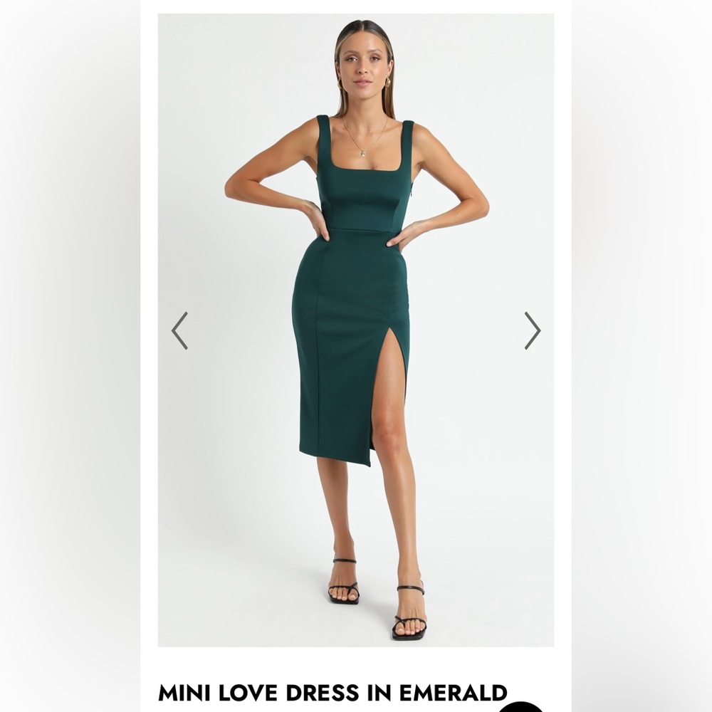 Showpo Mini Love Dress in Emerald